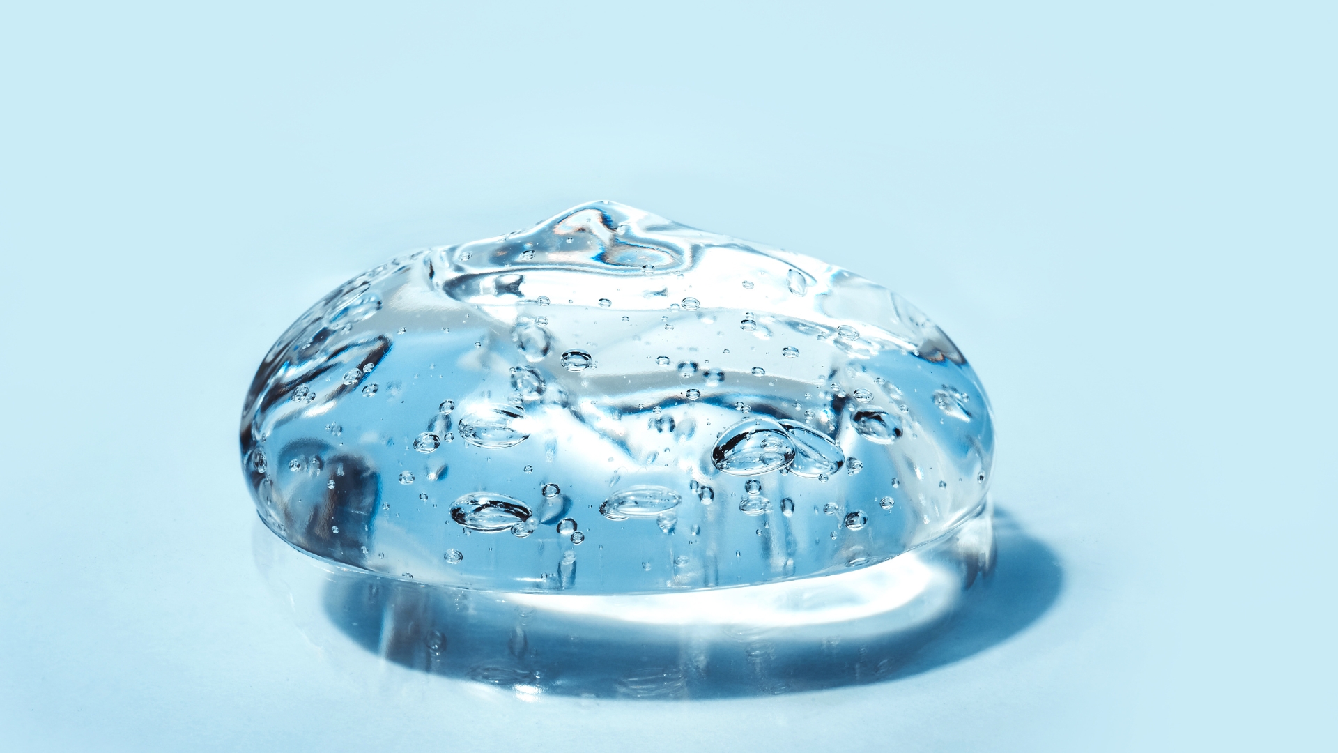 Hyaluronic acid gel texture representing advanced skin care innovation by Crownlift